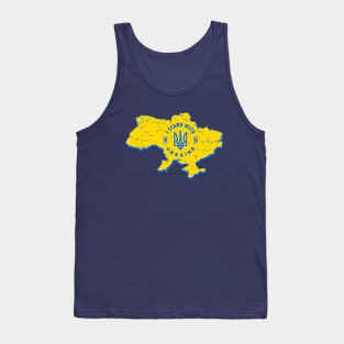 I Stand with Ukraine, map of ukraine, ukraina Tank Top